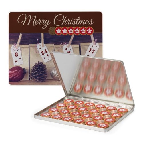 Adventkalender als moderne Silberdose