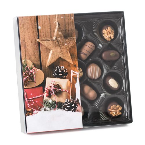 170g Klarsichtpackung mit Marzipanpralinen