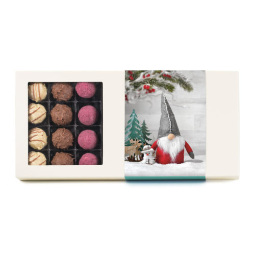 400g feinste Trüffel in einer Exquisitpackung mit winterlicher Banderole