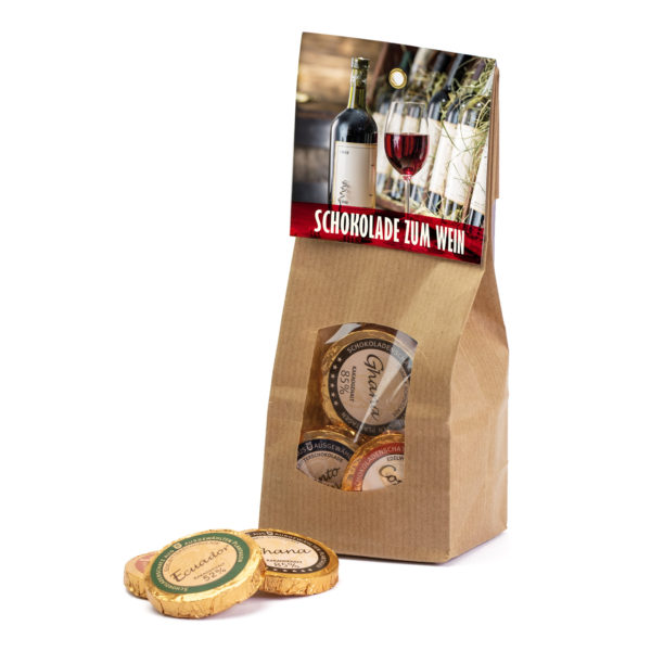 SchnuckerTuete Schokolade zum Wein Golddublonen