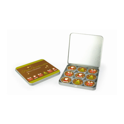CD-Box mit 9 Talern Braun
