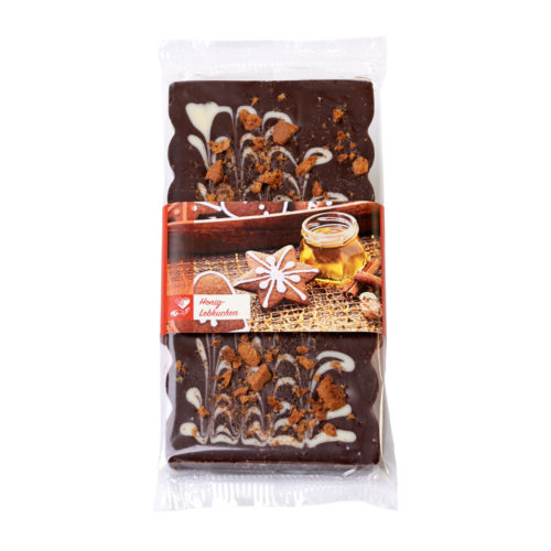 Bestreute Zartbitterschokolade "Honig-Lebkuchen"