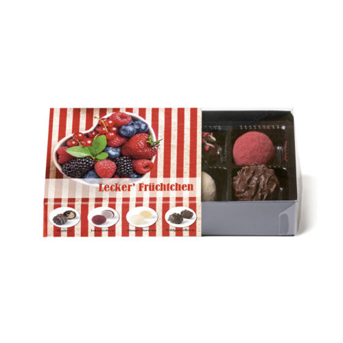 100g Klarsichtpackung mit Früchtchen Trüffelmischung