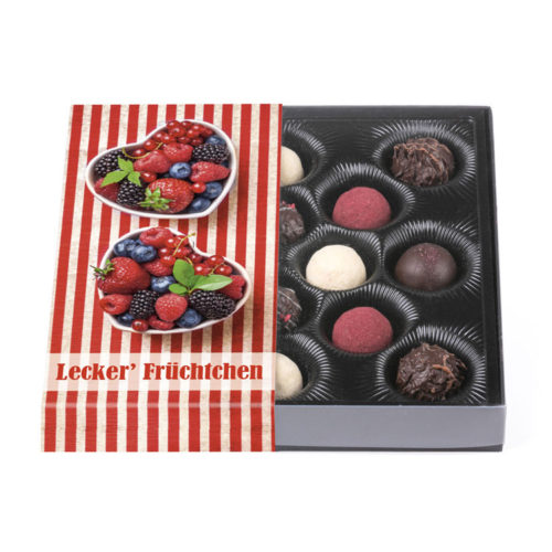200g Klarsichtpackung mit Früchtchen Trüffelmischung
