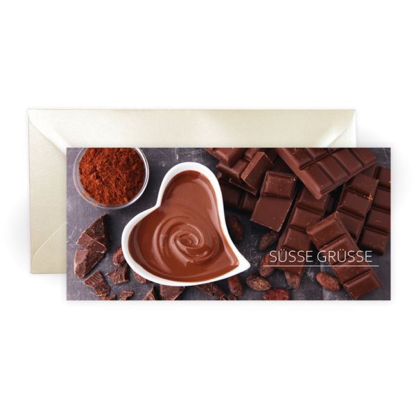 Grußkarte "Schokolade"